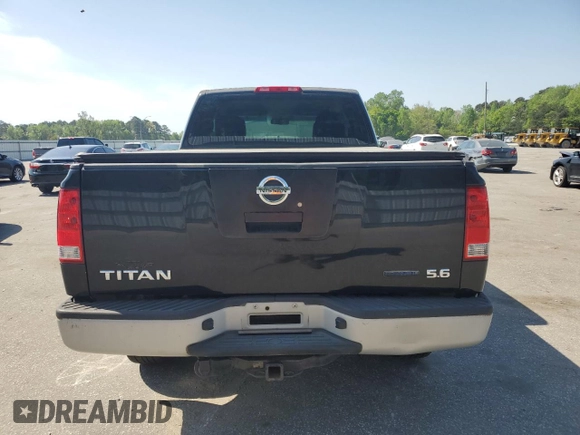 2008 Nissan Titan XE with VIN 1N6BA06A28N330045, listed as a Copart auction lot 52288595 with 211,906 mi miles and Salvage Title. Bid and sale history available at carsss.com. Image 6.