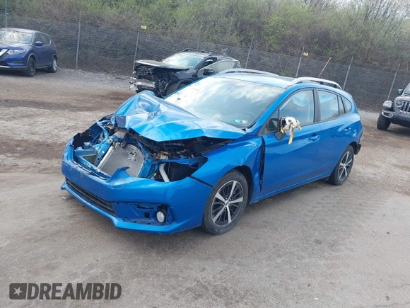 2022 Subaru Impreza Premium с VIN 4S3GTAV62N3722875, выставлен на аукционе IAAI как лот 41913952 с пробегом 19 261 миль миль и . История ставок и продаж доступна на DreamBid. Изображение 2.
