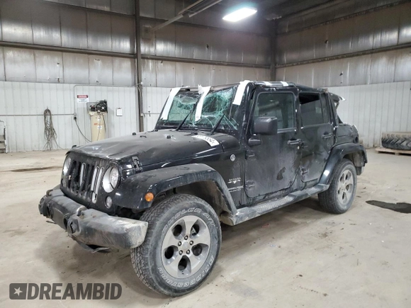 2018 Jeep Wrangler JK Unlimited Sahara with VIN 1C4HJWEG0JL918663, listed as a Copart auction lot 83179554 with 112,921 mi miles and Salvage Title. Bid and sale history available at carsss.com. Image 1.