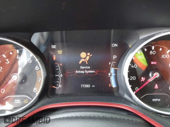 2021 Jeep Compass Trailhawk with VIN 3C4NJDDB6MT561074, listed as a IAAI auction lot 42125886 with 77,293 mi miles and . Bid and sale history available at DreamBid. Image 7.