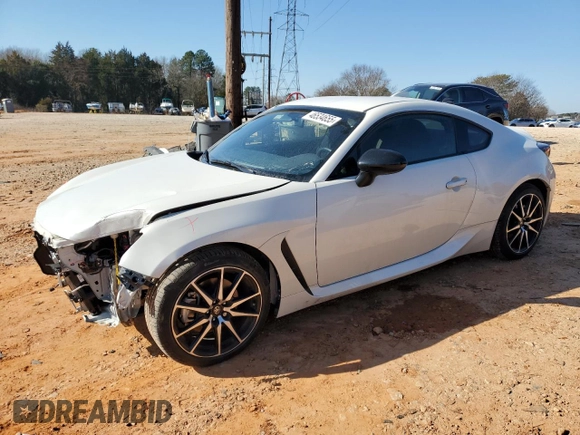 2023 Toyota 86 with VIN JF1ZNBC12P8764801, listed as a Copart auction lot 46534655 with 23,498 mi miles and Salvage Title. Bid and sale history available at carsss.com. Image 1.