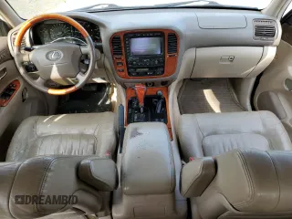2002 Lexus LX 470 z VIN JTJHT00W323520240, wystawiony jako Copart lot #46495595 z przebiegiem 187 788 mil mil oraz Szkoda całkowita • Salvage title. Historia ofert i sprzedaży dostępna na DreamBid. Obrazek 8.