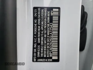 2016 Porsche Cayenne GTS с VIN WP1AD2A26GLA72543, выставлен на аукционе Copart как лот 49081025 с пробегом 160 019 миль миль и Списание • Salvage title. История ставок и продаж доступна на DreamBid. Изображение 13.