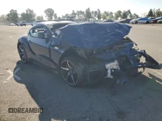 2020 Toyota GR Supra 3.0 with VIN WZ1DB4C02LW032496, listed as a Copart auction lot 60150484 with 0 mi miles and Salvage Title. Bid and sale history available at carsss.com. Image 4.