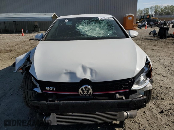 2017 Volkswagen Golf GTI S with VIN 3VW5T7AU5HM001853, listed as a Copart auction lot 48557454 with 84,868 mi miles and Salvage Title. Bid and sale history available at carsss.com. Image 5.