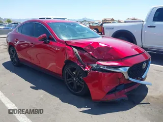 2019 Mazda 3 Select z VIN 3MZBPAAL5KM109991, wystawiony jako IAAI lot #42660308 z przebiegiem 91 803 mil mil oraz . Historia ofert i sprzedaży dostępna na DreamBid. Obrazek 1.