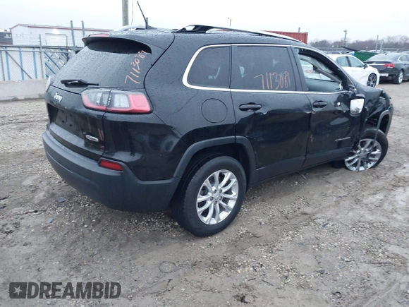 2019 Jeep Cherokee Latitude with VIN 1C4PJMCB8KD367868, listed as a IAAI auction lot 41465306 with 84,250 mi miles. Bid and sale history available at carsss.com. Image 4.