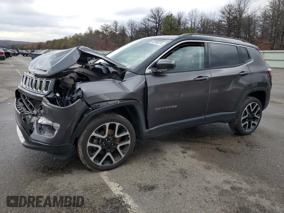 2018 Jeep Compass Limited with VIN 3C4NJDCBXJT470838, listed as a Copart auction lot 82395074 with 59,624 mi miles and Non Repairable. Bid and sale history available at DreamBid. Image 1.