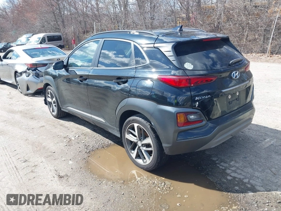 2020 Hyundai Kona Limited with VIN KM8K3CA54LU403886, listed as a IAAI auction lot 41853262 with 144,044 mi miles and . Bid and sale history available at DreamBid. Image 3.
