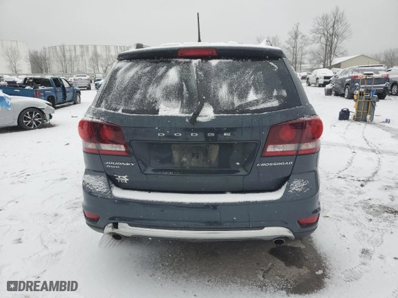 2017 Dodge Journey Crossroad with VIN 3C4PDDGG2HT644384, listed as a Copart auction lot 85057504 with NaN miles and Salvage Title. Bid and sale history available at carsss.com. Image 6.