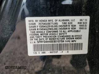 2014 Acura MDX Tech Pkg with VIN 5FRYD4H40EB010704, listed as a Copart auction lot 45121525 with 169,171 mi miles and Salvage Title. Bid and sale history available at carsss.com. Image 14.