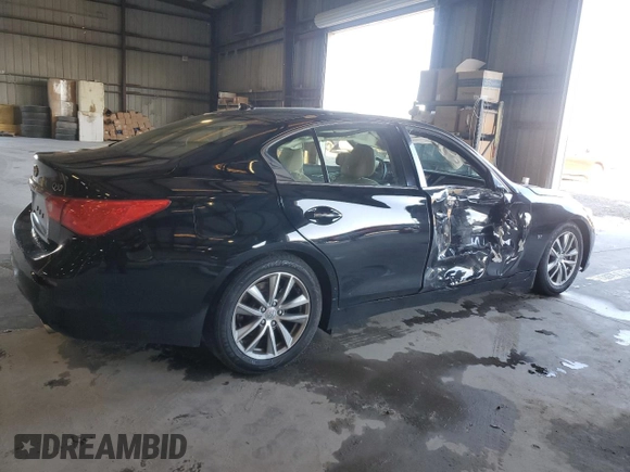 2017 Infiniti Q50 Signature Edition with VIN JN1EV7AP5HM735799, listed as a Copart auction lot 49099925 with 73,007 mi miles and Salvage Title. Bid and sale history available at DreamBid. Image 3.