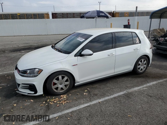 2018 Volkswagen Golf GTI S with VIN 3VW447AU7JM288045, listed as a Copart auction lot 63192653 with 35,729 mi miles. Bid and sale history available at carsss.com. Image 1.
