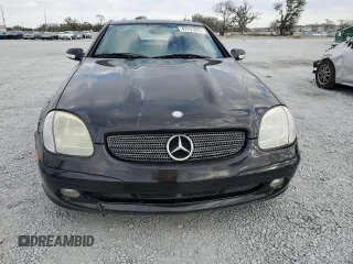 2002 Mercedes-Benz SLK-Class 2.3L Kompressor with VIN WDBKK49F82F266706, listed as a Copart auction lot 43707845 with 53,334 mi miles and Salvage Title. Bid and sale history available at carsss.com. Image 5.