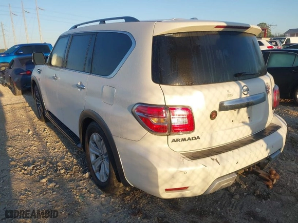 2018 Nissan Armada SL with VIN JN8AY2NC0J9551669, listed as a IAAI auction lot 41773113 with 183,029 mi miles. Bid and sale history available at carsss.com. Image 3.