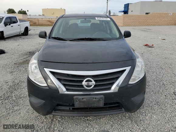 2015 Nissan Versa S Plus with VIN 3N1CN7AP6FL831827, listed as a Copart auction lot 83470154 with 142,801 mi miles and Salvage Title. Bid and sale history available at carsss.com. Image 5.