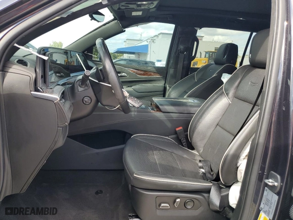 2022 Cadillac Escalade RWD Premium Luxury with VIN 1GYS3BKL9NR361064, listed as a Copart auction lot 45357045 with 56,950 mi miles and Salvage Title. Bid and sale history available at carsss.com. Image 7.