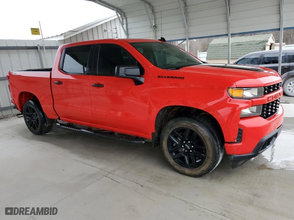 2020 Chevrolet Silverado 1500 Custom with VIN 1GCPYBEK9LZ277050, listed as a Copart auction lot 43651825 with 84,691 mi miles and Clean Title. Bid and sale history available at carsss.com. Image 4.