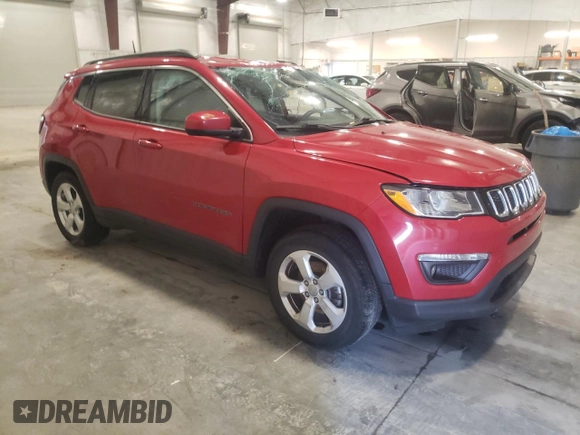 2018 Jeep Compass Latitude with VIN 3C4NJDBBXJT282516, listed as a Copart auction lot 52173835 with 101,761 mi miles and Salvage Title. Bid and sale history available at DreamBid. Image 4.