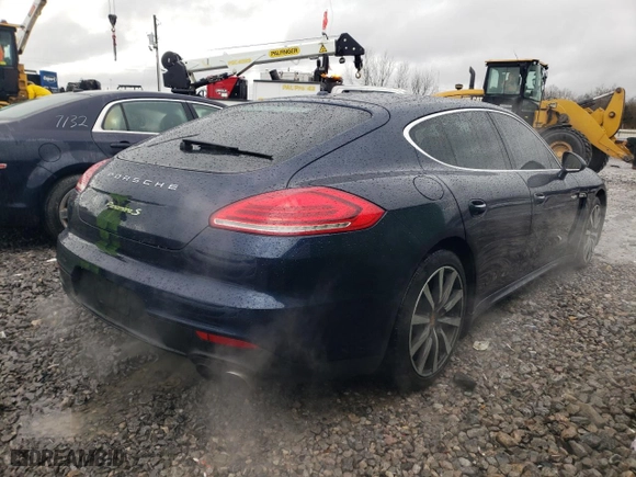 2016 Porsche Panamera S Hybrid with VIN WP0AD2A70GL040698, listed as a Copart auction lot 44634575 with 114,563 mi miles and Salvage Title. Bid and sale history available at carsss.com. Image 3.