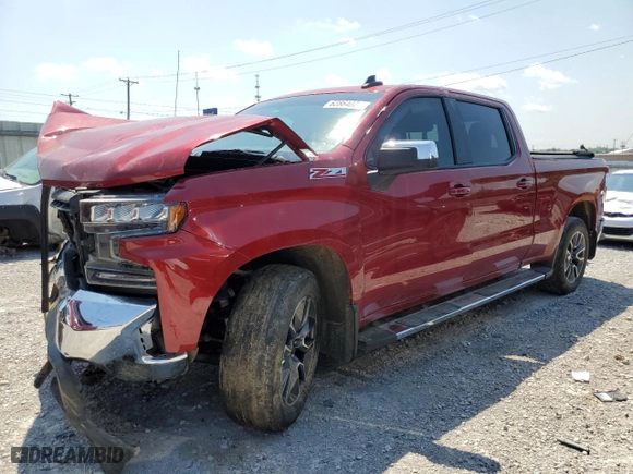 2019 Chevrolet Silverado 1500 LT with VIN 3GCUYDED1KG256157, listed as a Copart auction lot 62864024 with 78,387 mi miles and Non Repairable. Bid and sale history available at carsss.com. Image 1.