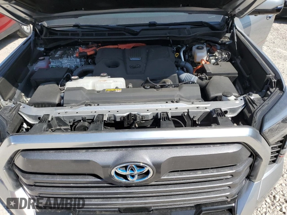 2023 Toyota Tundra Limited Hybrid with VIN 5TFJC5DB1PX028931, listed as a Copart auction lot 71593354 with 21,887 mi miles and Salvage title. Bid and sale history available at DreamBid. Image 12.