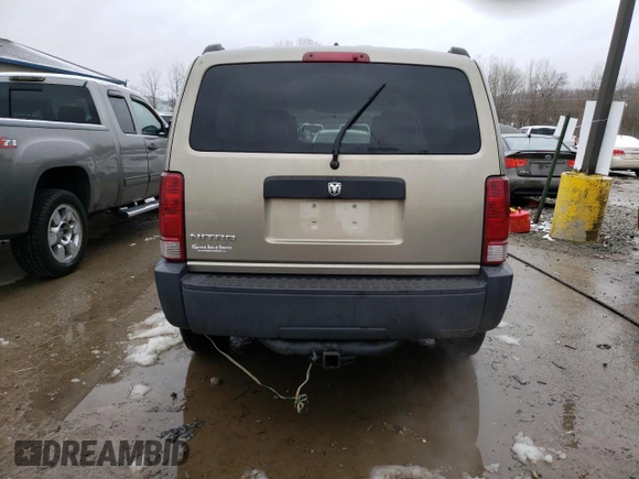 2007 Dodge Nitro SXT with VIN 1D8GT28K97W583734, listed as a Copart auction lot 44925945 with 75,503 mi miles and Non Repairable. Bid and sale history available at carsss.com. Image 6.