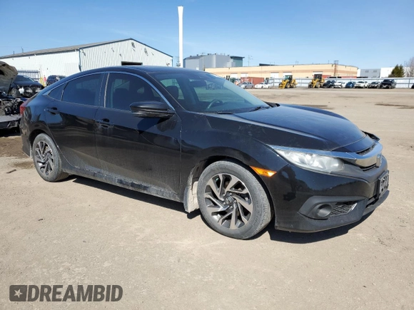 2017 Honda Civic EX with VIN 2HGFC2F81HH003590, listed as a Copart auction lot 53337565 with 218,496 mi miles and Clean Title. Bid and sale history available at DreamBid. Image 4.