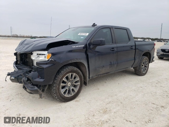 2022 Chevrolet Silverado 1500 RST with VIN 1GCPADED3NZ546440, listed as a Copart auction lot 46313145 with 69,636 mi miles and Salvage Title. Bid and sale history available at DreamBid. Image 1.