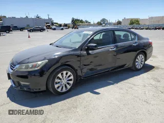 2015 Honda Accord EX-L with VIN 1HGCR2F87FA168539, listed as a Copart auction lot 65359555 with 70,320 mi miles and Salvage title. Bid and sale history available at DreamBid. Image 1.