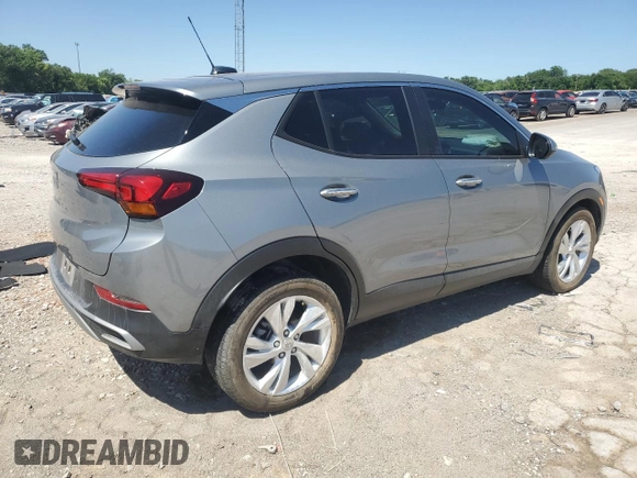 2025 Buick Encore GX Preferred with VIN KL4AMBSP5SB005999, listed as a Copart auction lot 57709875 with 7,491 mi miles and Salvage title. Bid and sale history available at DreamBid. Image 3.