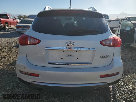2017 Infiniti QX50 with VIN JN1BJ0RR5HM402997, listed as a Copart auction lot 72995384 with 115,626 mi miles and Salvage Title. Bid and sale history available at carsss.com. Image 6.
