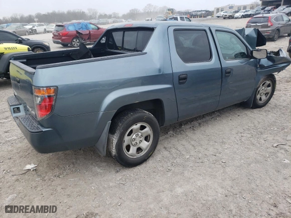 2007 Honda Ridgeline RT with VIN 2HJYK16267H524864, listed as a Copart auction lot 42225805 with 0 mi miles and Clean Title. Bid and sale history available at carsss.com. Image 3.