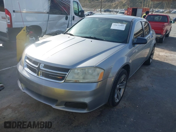 2013 Dodge Avenger SE with VIN 1C3CDZAB6DN679811, listed as a IAAI auction lot 41671107 with 236,483 mi miles and . Bid and sale history available at carsss.com. Image 2.