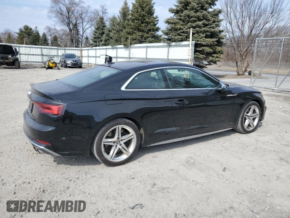 2018 Audi S5 Premium Plus z VIN WAUP4AF50JA130428, wystawiony jako Copart lot #48885195 z przebiegiem 83 420 mil mil oraz Szkoda całkowita • Salvage title. Historia ofert i sprzedaży dostępna na DreamBid. Obrazek 3.