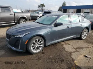 2022 Cadillac CT5 Premium Luxury z VIN 1G6DT5RK7N0112475, wystawiony jako Copart lot #52362675 z przebiegiem 77 752 mil mil oraz Szkody całkowita. Historia ofert i sprzedaży dostępna na DreamBid. Obrazek 1.