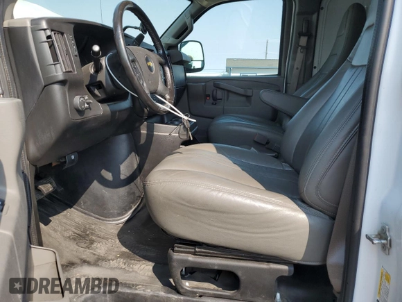 2021 Chevrolet Express Cargo with VIN 1GCWGBFP3M1245414, listed as a Copart auction lot 70534034 with 48,690 mi miles and Salvage title. Bid and sale history available at DreamBid. Image 7.