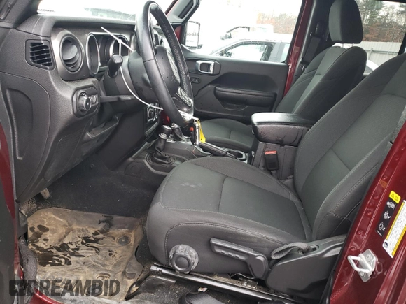 2022 Jeep Wrangler Unlimited High Tide with VIN 1C4HJXDG5NW145748, listed as a Copart auction lot 83384704 with 30,161 mi miles and Salvage Title. Bid and sale history available at DreamBid. Image 7.