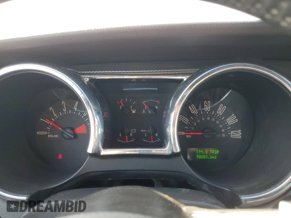 2008 Ford Mustang Deluxe with VIN 1ZVHT84N985110250, listed as a Copart auction lot 60980035 with 90,603 mi miles and Clean title. Bid and sale history available at DreamBid. Image 9.