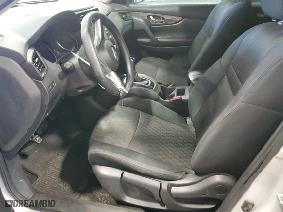 2017 Nissan Rogue S with VIN 5N1AT2MT3HC845474, listed as a Copart auction lot 52734115 with 123,666 mi miles and Clean Title. Bid and sale history available at carsss.com. Image 7.