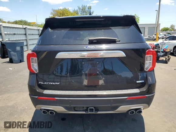 2020 Ford Explorer Platinum z VIN 1FM5K8HC5LGA11113, wystawiony jako Copart lot #57035265 z przebiegiem 52 232 mil mil oraz Szkoda całkowita • Salvage title. Historia ofert i sprzedaży dostępna na DreamBid. Obrazek 6.