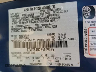 2006 Ford Mustang Standard with VIN 1ZVFT84N265109025, listed as a Copart auction lot 57317845 with 94,626 mi miles and Salvage title. Bid and sale history available at DreamBid. Image 13.