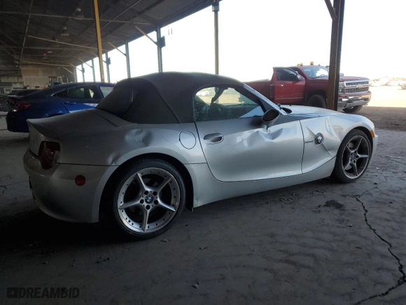 2007 BMW Z4 3.0si with VIN 4USBU53537LX03077, listed as a Copart auction lot 88048535 with NaN miles and Salvage Title. Bid and sale history available at carsss.com. Image 3.