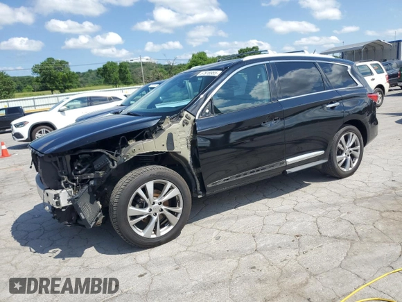 2015 Infiniti QX60 z VIN 5N1AL0MM0FC536118, wystawiony jako Copart lot #57816955 z przebiegiem 149 835 mil mil oraz Szkody całkowita. Historia ofert i sprzedaży dostępna na DreamBid. Obrazek 1.
