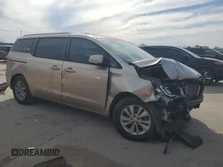 2015 Kia Sedona LX with VIN KNDMB5C1XF6040850, listed as a Copart auction lot 87858215 with 95,579 mi miles and Salvage Title. Bid and sale history available at DreamBid. Image 4.