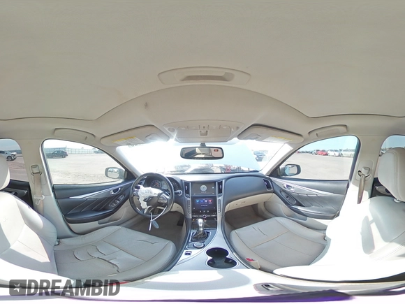 2014 Infiniti Q50 Premium with VIN JN1BV7AP2EM674006, listed as a Copart auction lot 52134725 with 144,321 mi miles and Salvage Title. Bid and sale history available at carsss.com. Image 13.