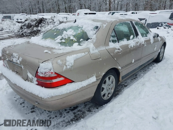 2000 Mercedes-Benz S 320/430/500 z VIN WDBNG70J1YA135236, wystawiony jako IAAI lot #41570953 z przebiegiem Nie podano mil oraz . Historia ofert i sprzedaży dostępna na DreamBid. Obrazek 4.