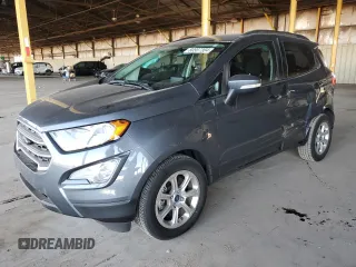 2021 Ford EcoSport SE with VIN MAJ3S2GEXMC436224, listed as a Copart auction lot 80587304 with 35,625 mi miles and Salvage title. Bid and sale history available at DreamBid. Image 1.