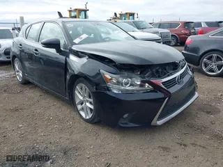 2015 Lexus CT 200h Hybrid with VIN JTHKD5BH2F2232737, listed as a IAAI auction lot 41592575 with 91,211 mi miles. Bid and sale history available at carsss.com. Image 1.