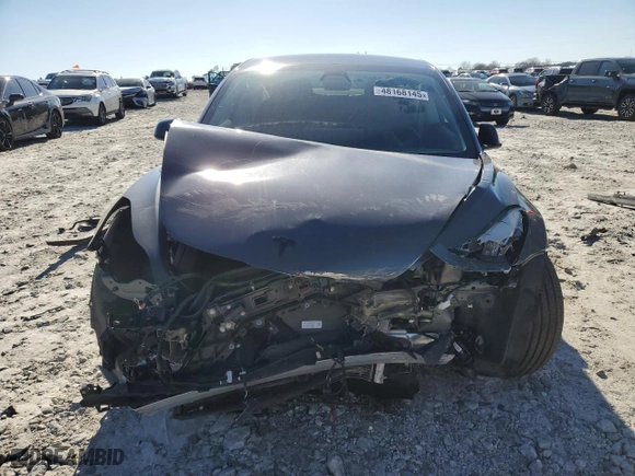 2019 Tesla Model 3 Long Range with VIN 5YJ3E1EB5KF432649, listed as a Copart auction lot 48168145 with 0 mi miles and Clean Title. Bid and sale history available at carsss.com. Image 5.